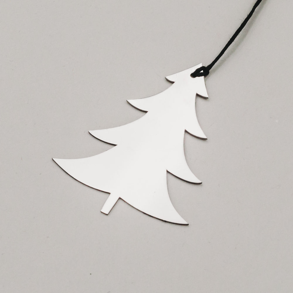 Anhänger Tanne 6er Set Silber (VE = 8 Stk.)