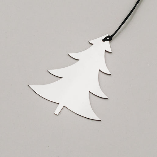 Anhänger Tanne 6er Set Silber (VE = 8 Stk.)