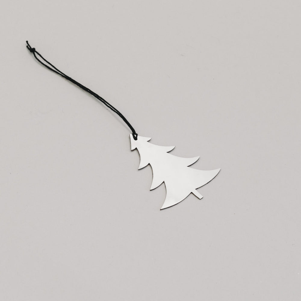 Anhänger Tanne 6er Set Silber (VE = 8 Stk.)