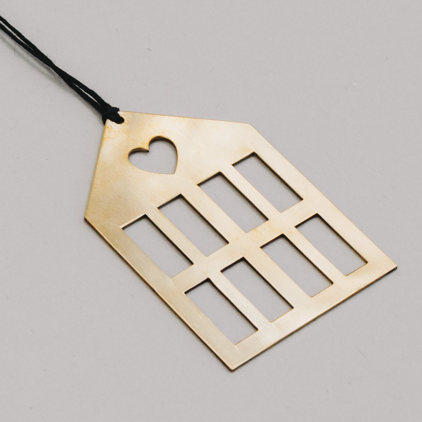 Anhänger Haus 6er Set Gold (VE = 8 Stk.)