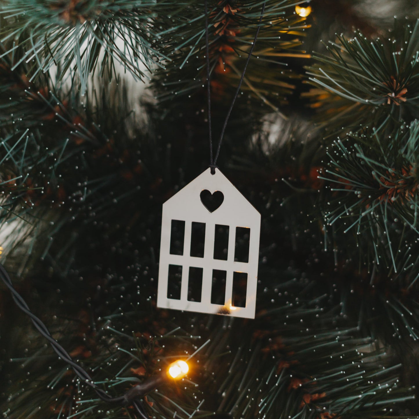 Anhänger Haus 6er Set Silber (VE = 8 Stk.)