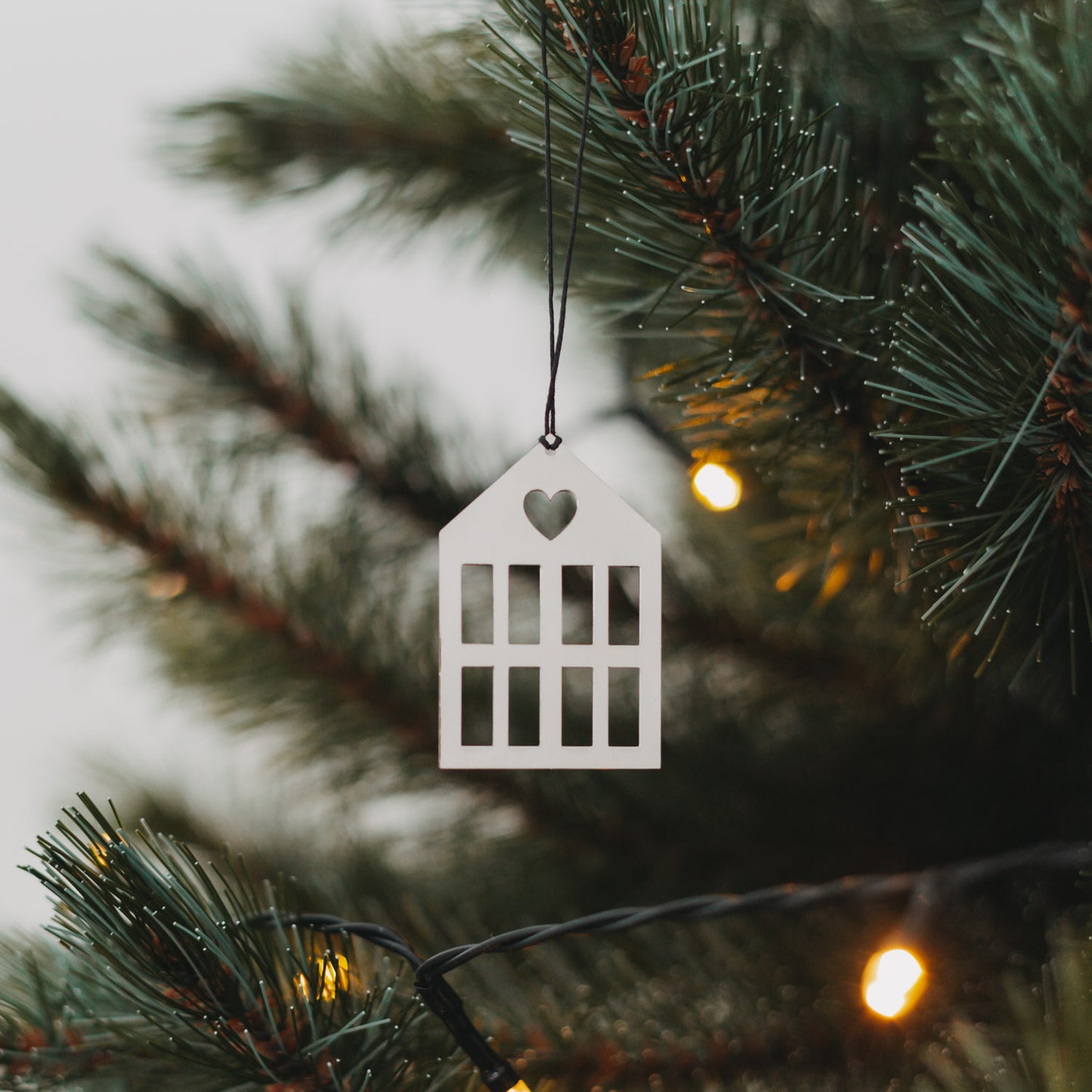 Anhänger Haus 6er Set Silber (VE = 8 Stk.)