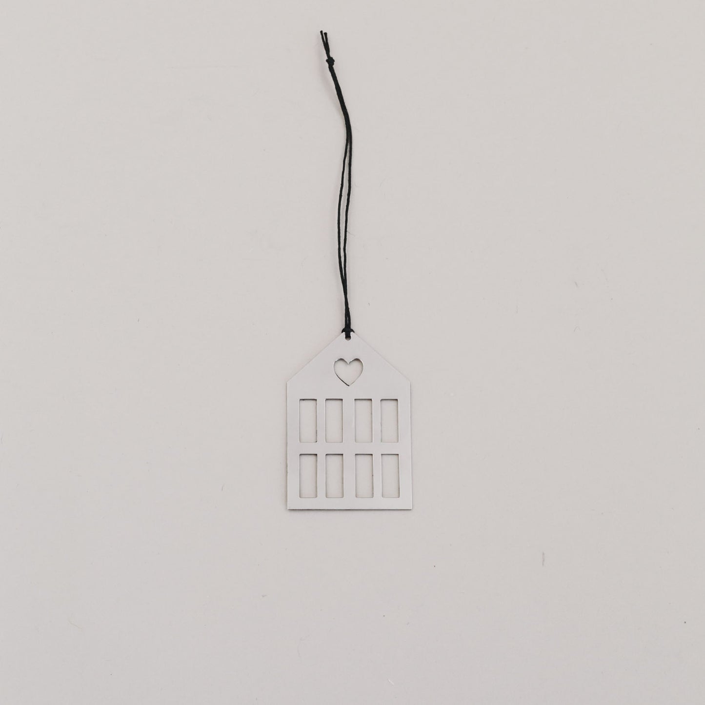 Anhänger Haus 6er Set Silber (VE = 8 Stk.)