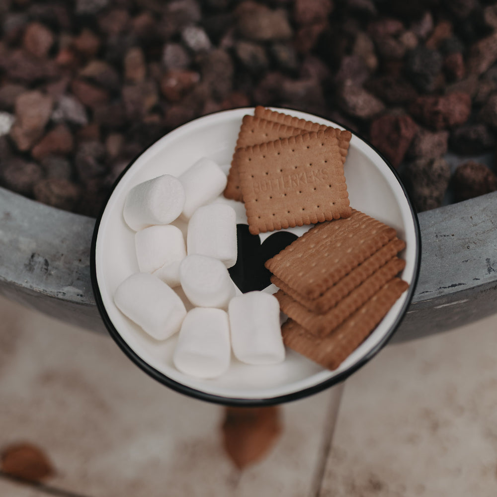 Emaille Frühstücksteller Herz (VE = 6 Stk)