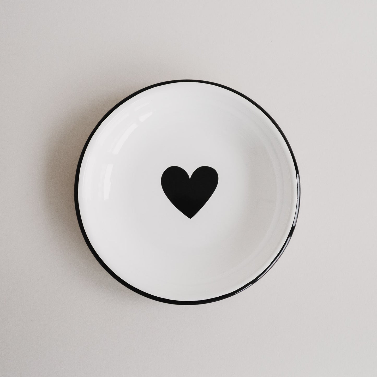 Emaille Frühstücksteller Herz (VE = 6 Stk)