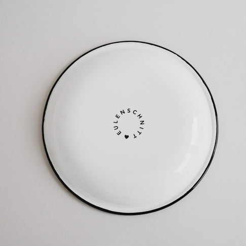 Emaille Frühstücksteller Herz (VE = 6 Stk)