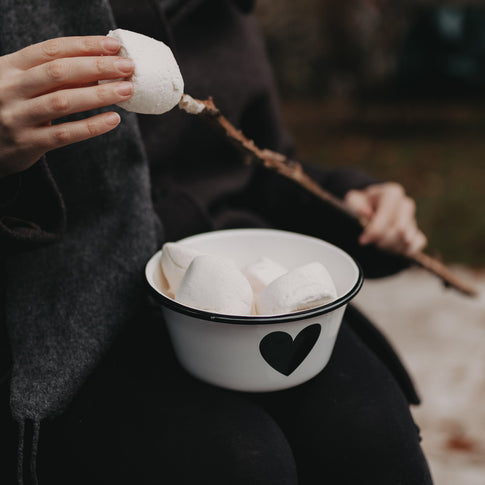 Emaille Schale Herz (VE = 6 Stk)