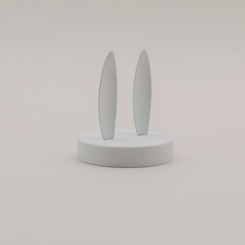 Metalldeckel Hasenohren weiß Mini Vorratsglas (VE = 6 Stk)