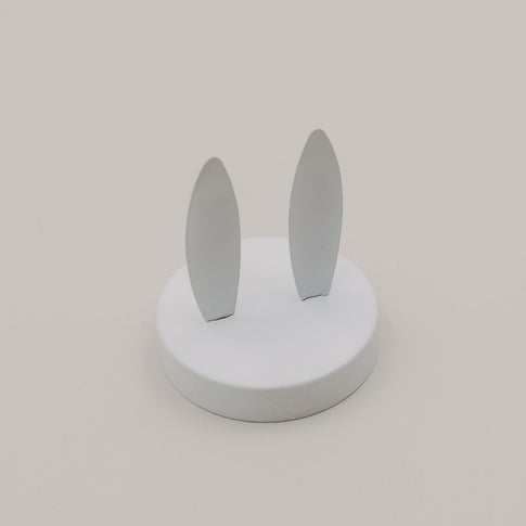 Metalldeckel Hasenohren weiß Mini Vorratsglas (VE = 6 Stk)