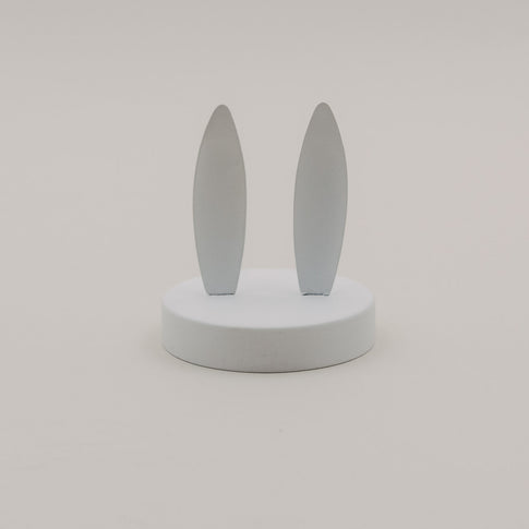 Metalldeckel Hasenohren weiß Mini Vorratsglas (VE = 6 Stk)