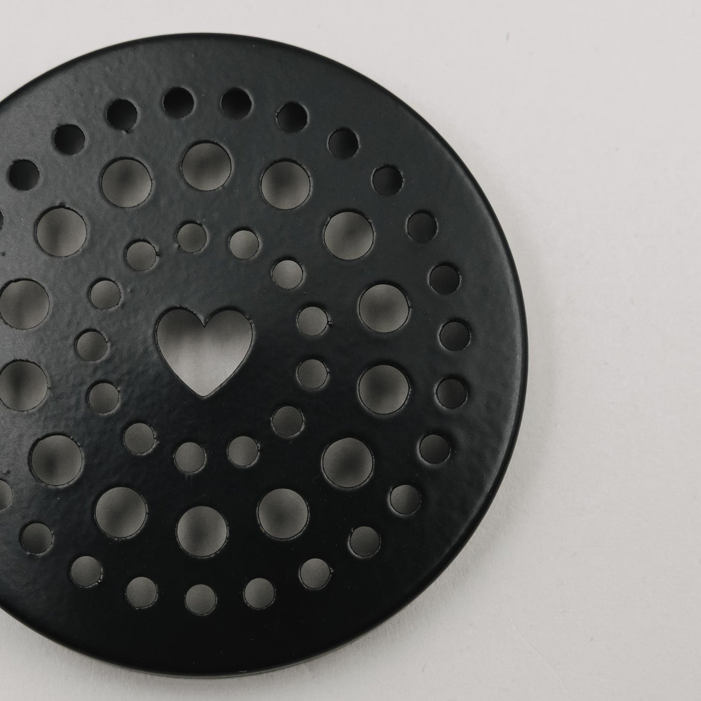 Metalldeckel Blumenhalter Mini schwarz  (VE = 10 Stk.)