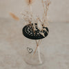 Metalldeckel Blumenhalter Mini schwarz  (VE = 10 Stk.)