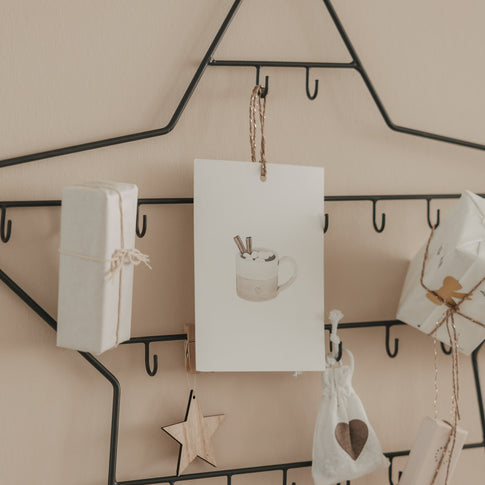 Adventskalender Stern klein (VE = 4 Stk.)
