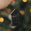 Metallanhänger Haus schwarz 3er Set (VE = 4 Stk.)