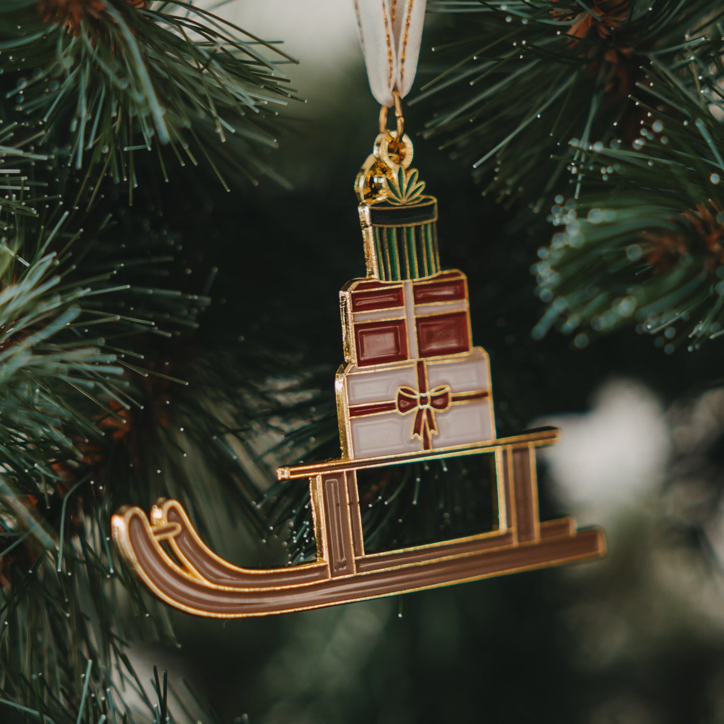 Baumschmuck Schlitten (VE = 6 Stk.)