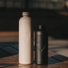 Trinkflasche aus Metall Herz creme 1000ml (VE = 4 Stk.)