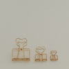 Clip mittel gold 6er Set (VE = 6 Stk.)