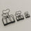 Clip mittel schwarz 6er Set (VE = 6 Stk.)