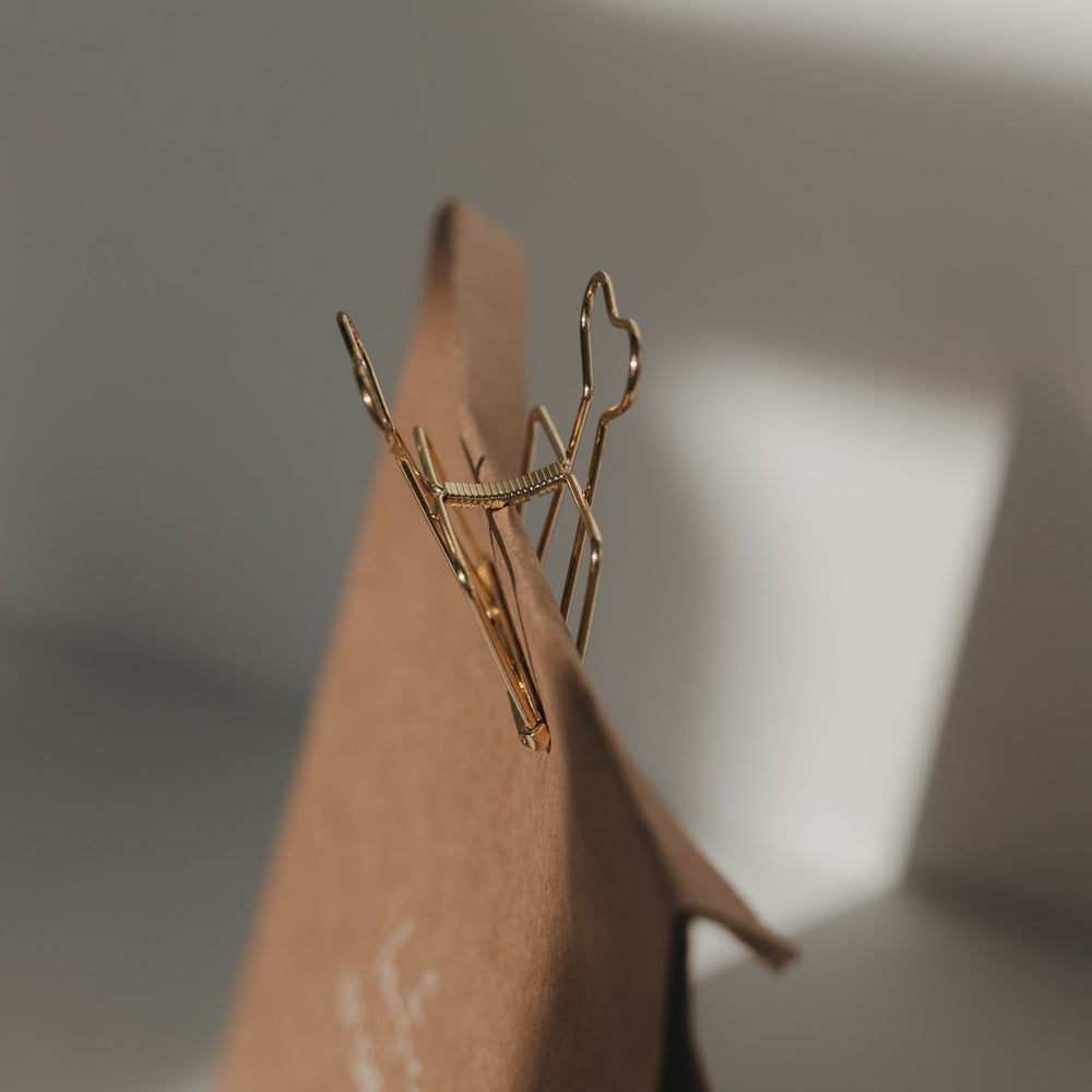 Clip groß gold 4er Set (VE = 6 Stk.)