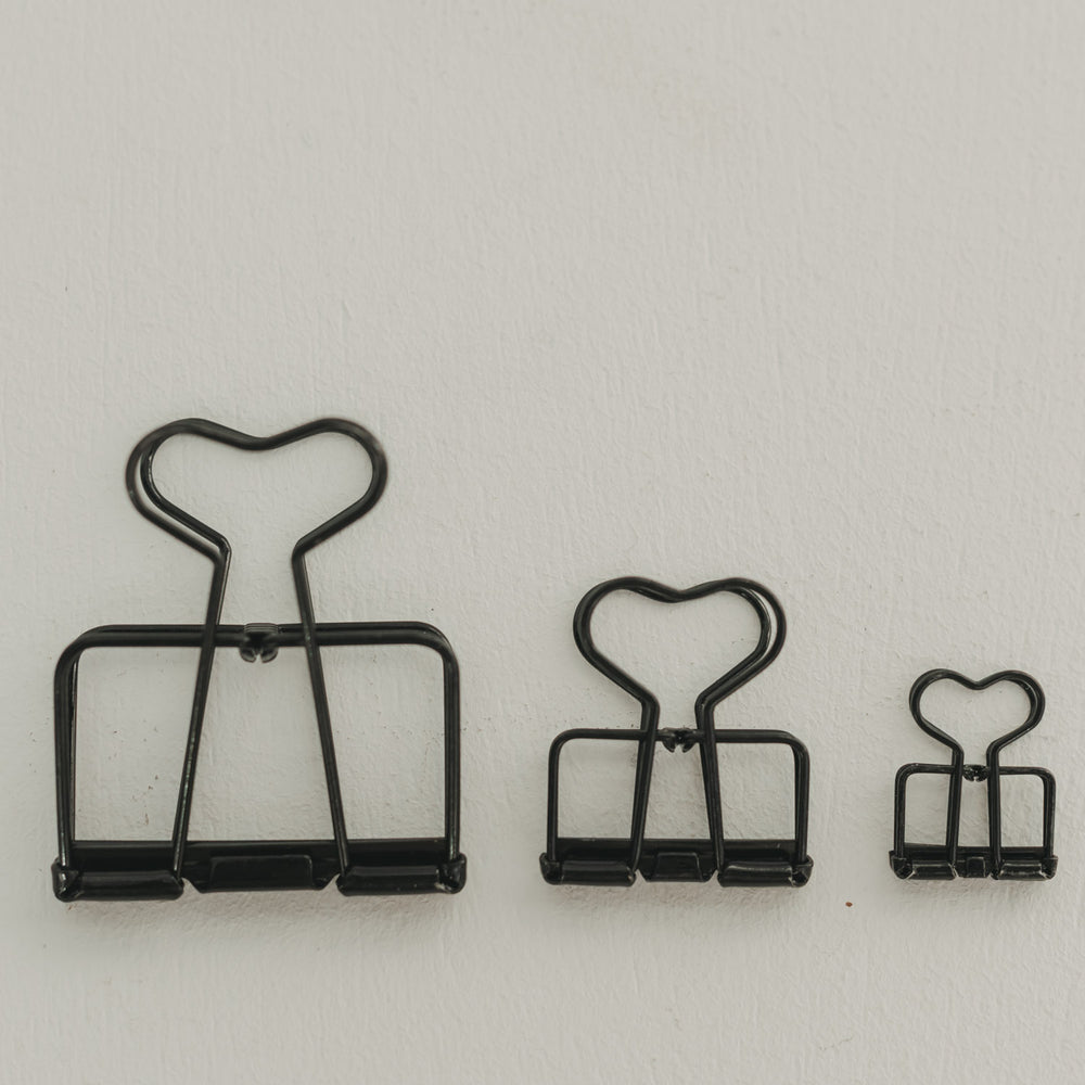 Clip groß schwarz 4er Set (VE = 6 Stk.)
