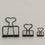 Clip groß schwarz 4er Set (VE = 6 Stk.)