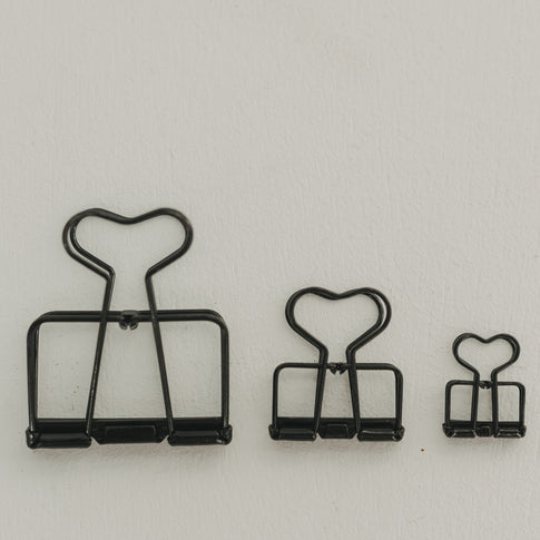 Clip groß schwarz 4er Set (VE = 6 Stk.)