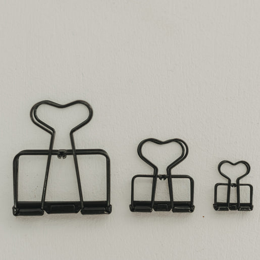 Clip groß schwarz 4er Set (VE = 6 Stk.)
