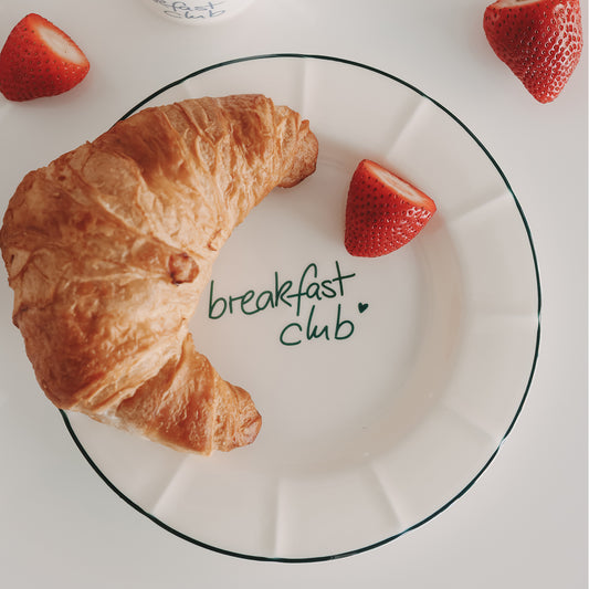 Frühstücksteller wellig grün Breakfast club (VE = 4 Stk.)
