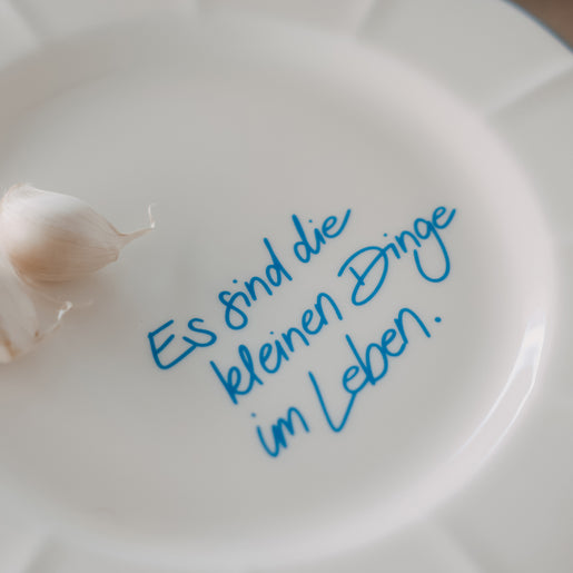 Speiseteller Wellig hellblau Kleine Dinge (VE = 4 Stk.)