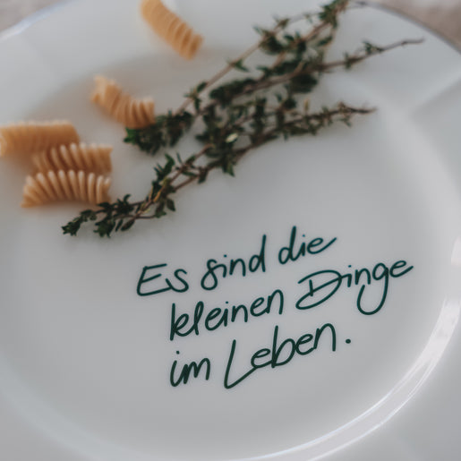 Speiseteller Wellig grün Kleine Dinge (VE = 4 Stk.)