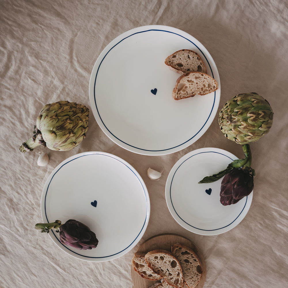 Variante Teller dunkelblau rund – Frühstücks-, Speise- & Platzteller (VE - 4 Stk.)