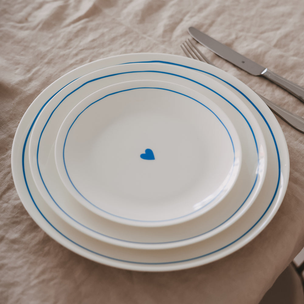 Variante Teller hellblau rund – Frühstücks-, Speise- & Platzteller (VE - 4 Stk.)