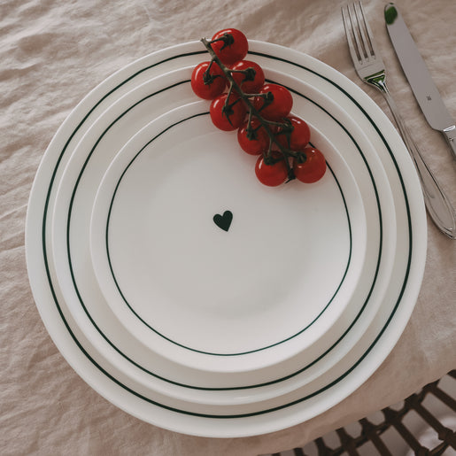 Variante Teller grün rund – Frühstücks-, Speise- & Platzteller (VE - 4 Stk.)