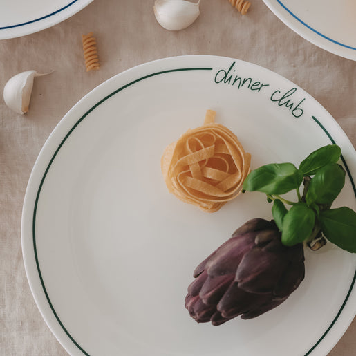 Speiseteller rund grün Dinner club (VE = 4 Stk.)