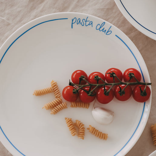 Speiseteller rund hellblau Pasta club (VE = 4 Stk.)