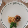 Speiseteller rund grün Pasta club (VE = 4 Stk.)
