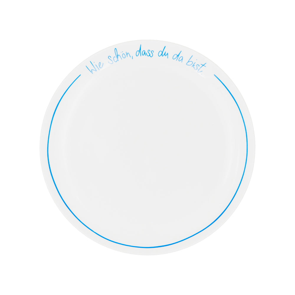 Platzteller rund hellblau Wie schön (VE = 4 Stk.)