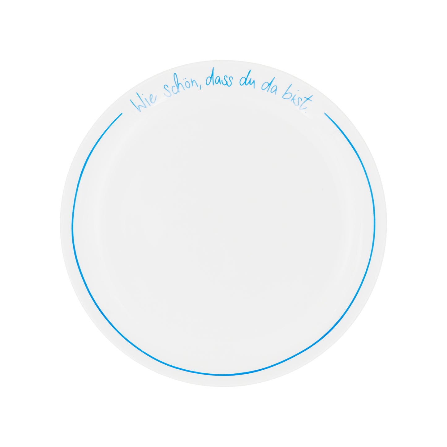 Platzteller rund hellblau Wie schön (VE = 4 Stk.)
