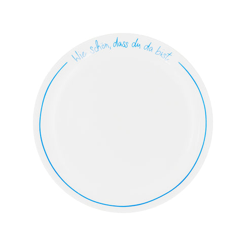 Platzteller rund hellblau Wie schön (VE = 4 Stk.)