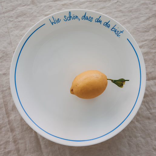 Platzteller rund hellblau Wie schön (VE = 4 Stk.)