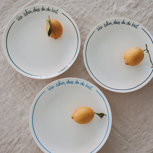 Platzteller rund hellblau Wie schön (VE = 4 Stk.)