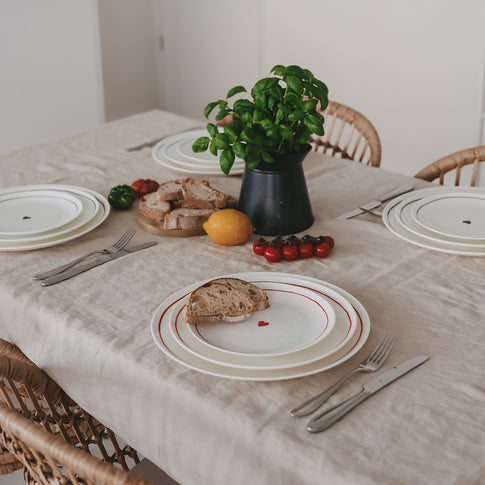 Variante Teller rot rund – Frühstücks-, Speise- & Platzteller (VE - 4 Stk.)