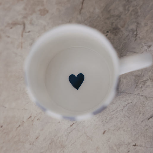 Kleine Tasse Streifen dunkelblau (VE = 4 Stk.)