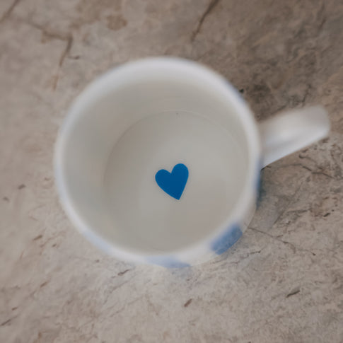 Kleine Tasse Streifen hellblau (VE = 4 Stk.)