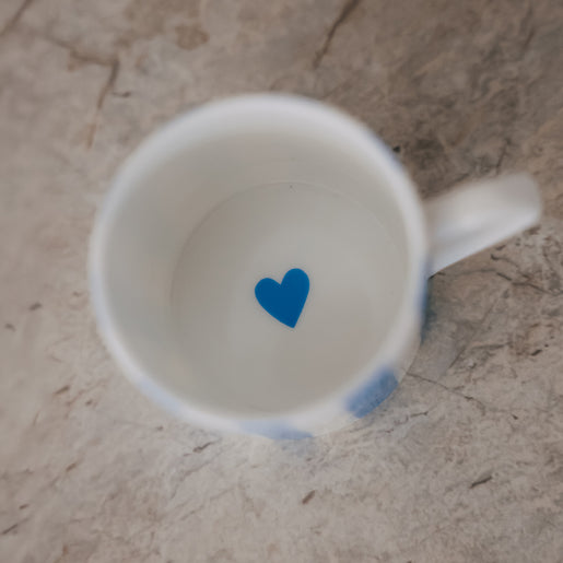 Kleine Tasse Streifen hellblau (VE = 4 Stk.)