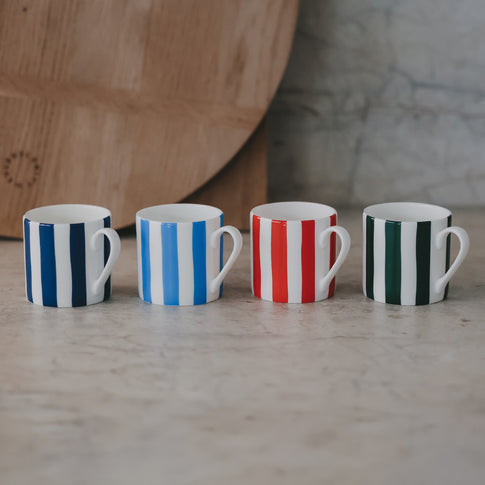 Kleine Tasse Streifen hellblau (VE = 4 Stk.)