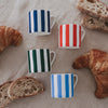 Kleine Tasse Streifen grün (VE = 4 Stk.)