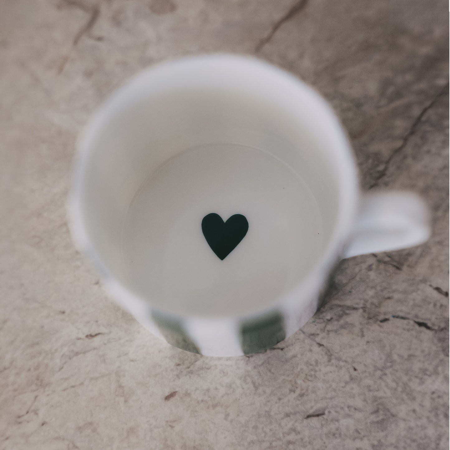 Kleine Tasse Streifen grün (VE = 4 Stk.)