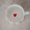 Kleine Tasse Streifen rot (VE = 4 Stk.)