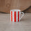 Kleine Tasse Streifen rot (VE = 4 Stk.)